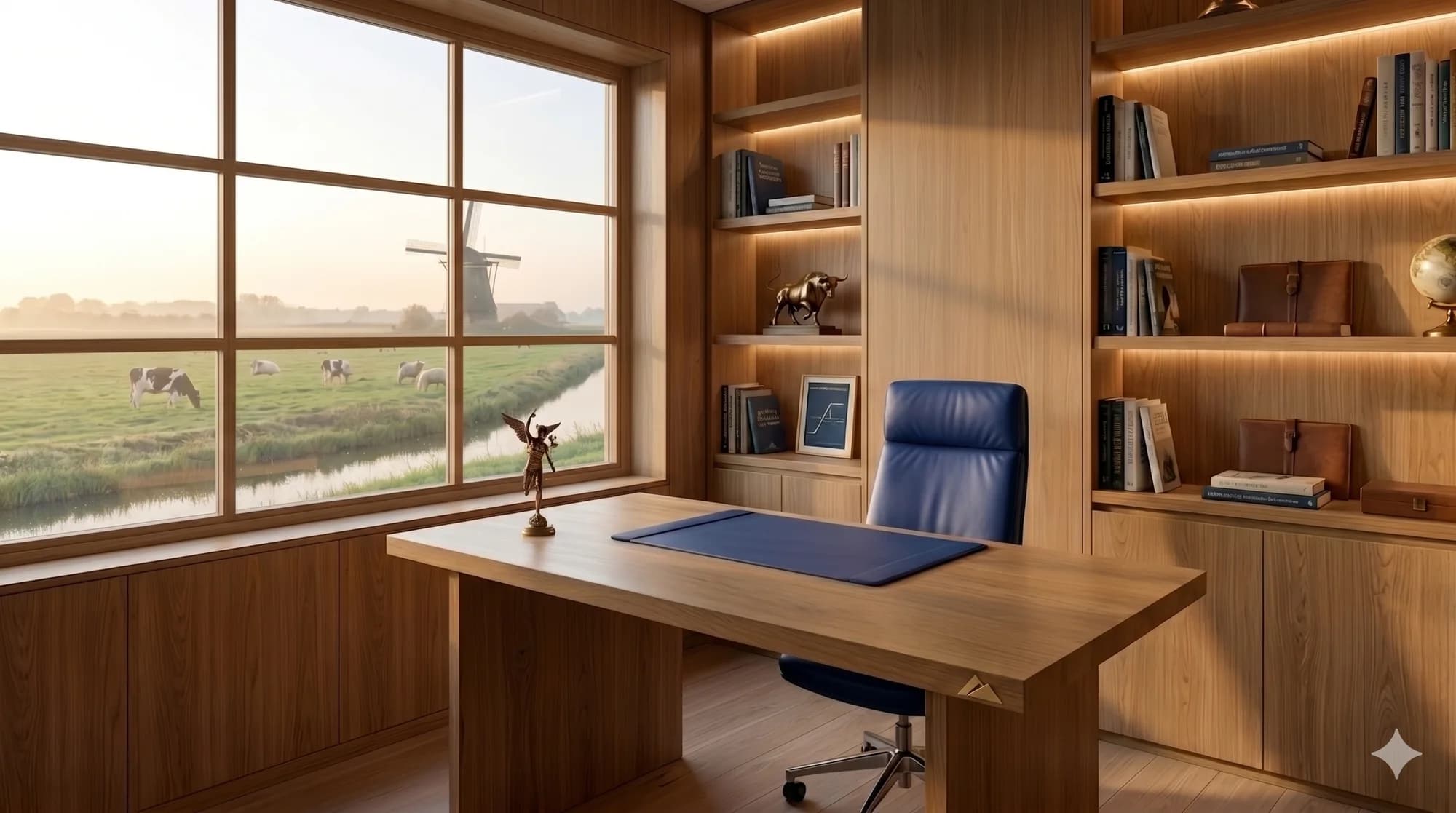 Zenth Capital panoramisch kantoordecor